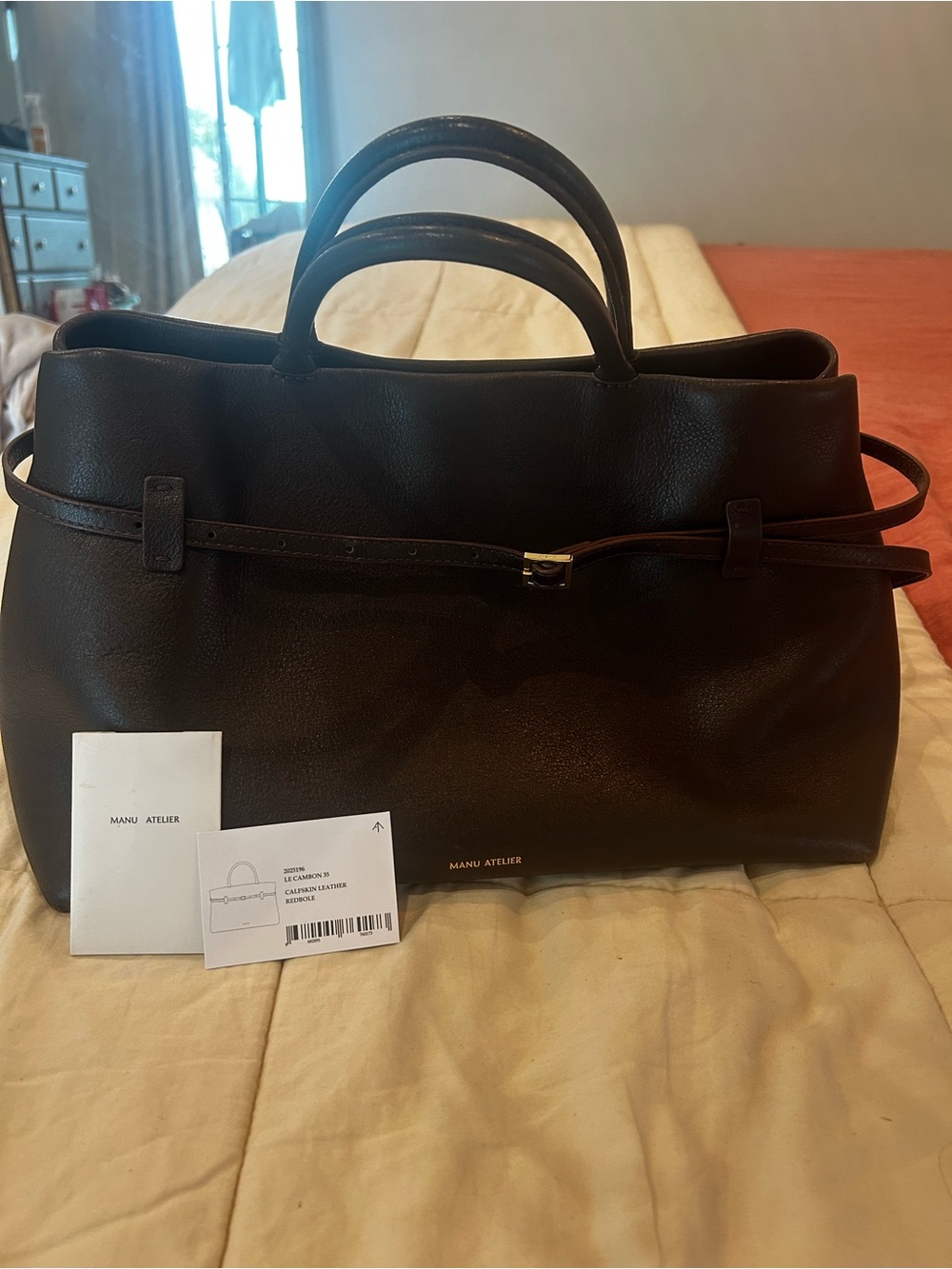 Manu Atelier Le Cambon 35 Satchel in Deep Brown - Picture 3 of 14